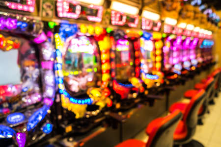 Blurry image with Bokeh from sgame shop in tokyo,japanの写真素材