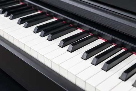 white Piano keyboard backgroundの写真素材