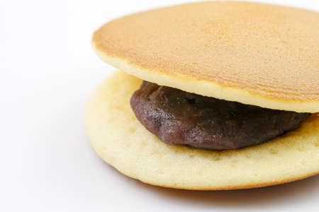 dorayaki isolated on white backgroundの写真素材