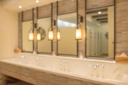 Abstract blur public rest room backgroundの写真素材
