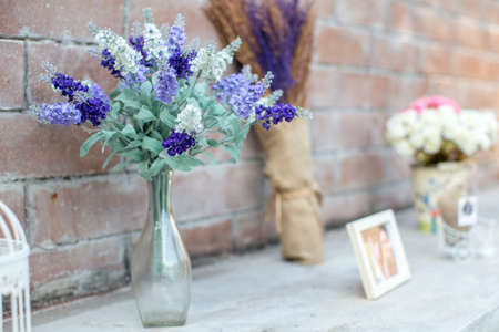 Image of a beautifully decorated wedding partyの写真素材