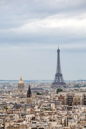 View on Eiffel Tower, Paris, Franceの写真素材