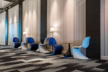 table and chair for reception in hotelのeditorial素材