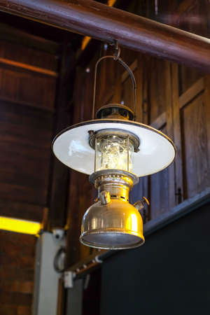 vintage lamp hanging for decorationの写真素材