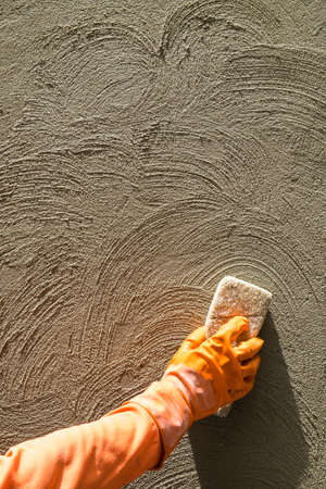 Workers are plastered walls.の写真素材