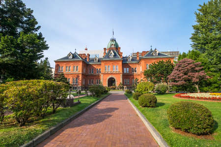 View of the Former Hokkaido Government Office in Sapporo, HokkaiView of the Former Hokkaido Government Office in Sapporo,のeditorial素材