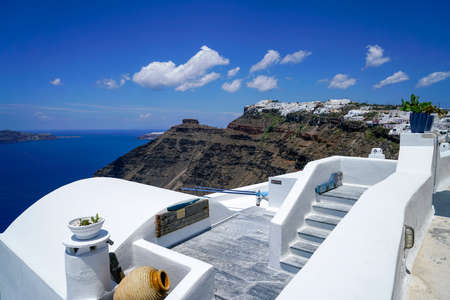 Santorini, Greece, Aegean Sea.の写真素材