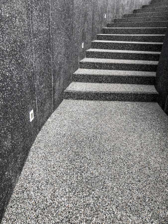 Cement stairs in modern building