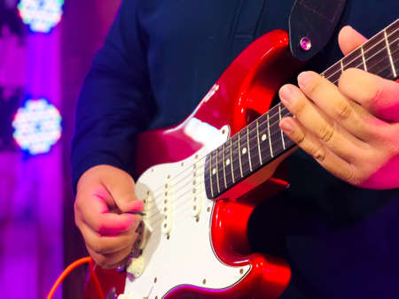 Modern wooden beach lounge decoration with sea background. Summer holiday conceptの写真素材