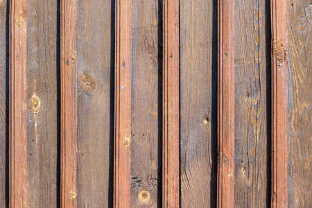 Old wooden background with vertical planksの写真素材