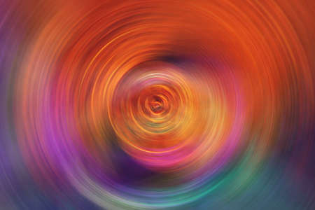 Colorful blurred gradient radial motion background. Red, orange, green, purple, blue mixed multicolor textureの写真素材