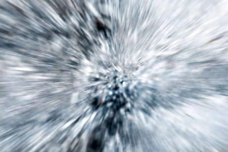 Circular geometric light silver gray white background. Abstract explosion effect. Centric motion pattern. Warp drive. Interstellar voyageの写真素材