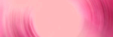 Pink blurred abstract gradient radial motion background. Circular soft texture. Wide banner, headerの写真素材