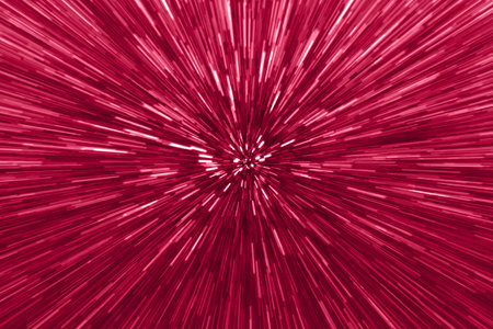 Viva magenta zoom perspective background. Abstract soft explosion effect. Centric motion patternの写真素材