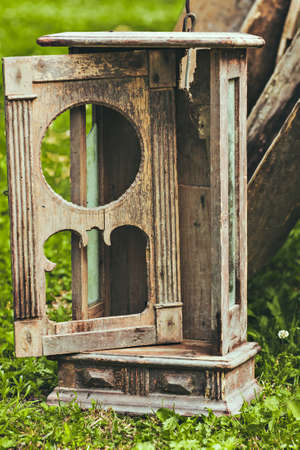 Old vintage details and things. The stylized photo. Retro agriculture. Picture taken in the open airの写真素材