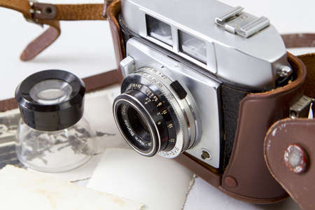 old photographic cameraの写真素材