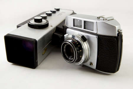 old film camera and photographicの写真素材