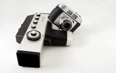 old film camera and photographicの写真素材