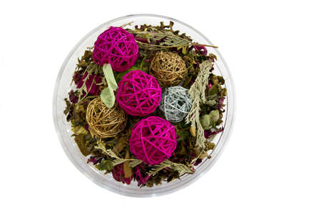 dried flower centerpieceの写真素材