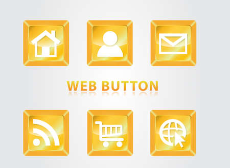 web button のイラスト素材