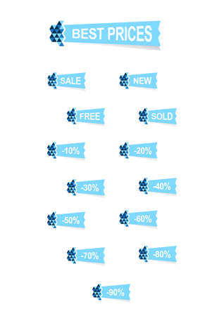 best prices blue colorsのイラスト素材