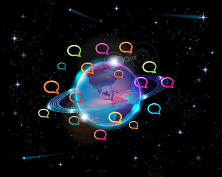 conversation worldのイラスト素材