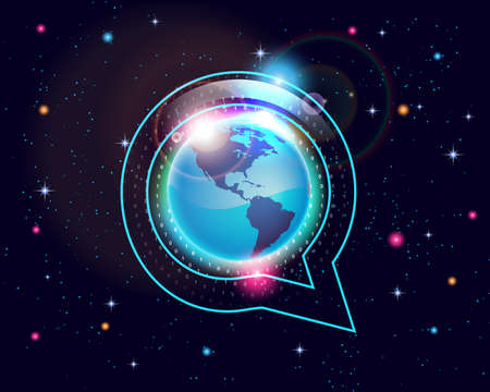 bubble conversationのイラスト素材