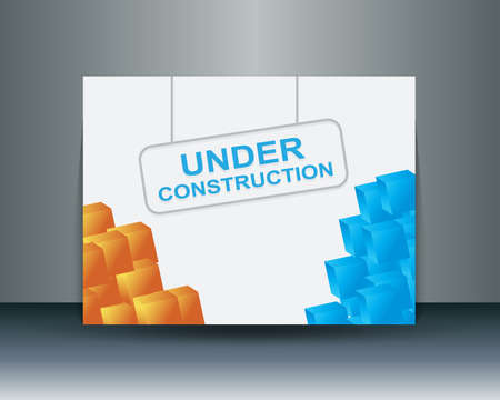 under construction bannerのイラスト素材
