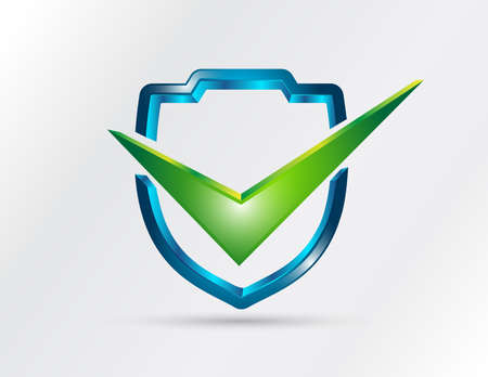 shield with check markのイラスト素材