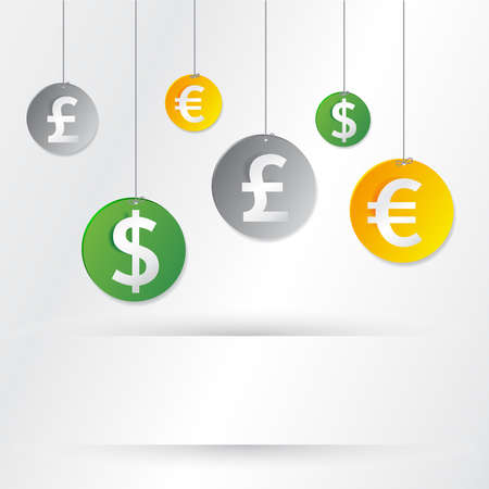 money signs elementsのイラスト素材