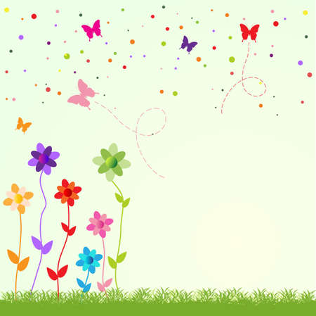 spring illustrationのイラスト素材