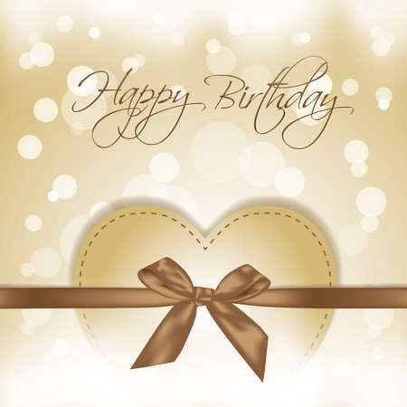 gold Happy Birthdayのイラスト素材