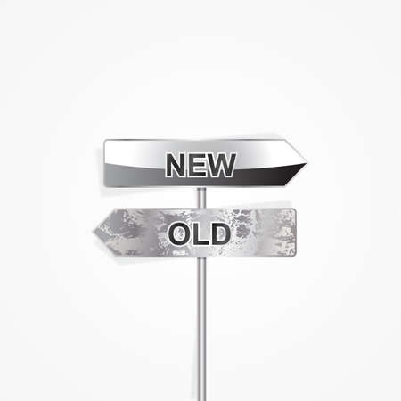 new old indicatorのイラスト素材