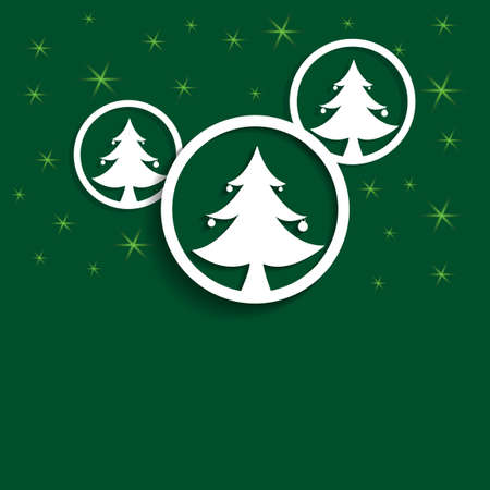 Christmas trees ball presentation のイラスト素材