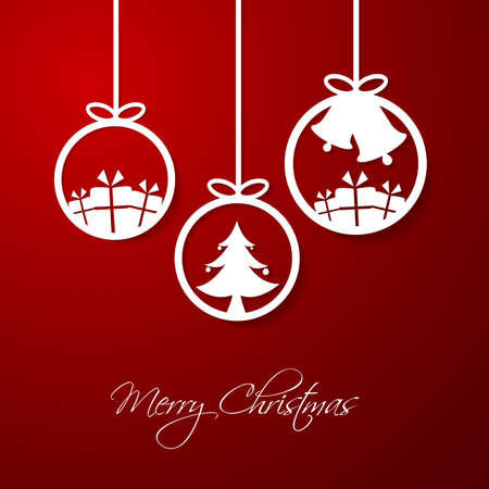 Christmas ball presentation のイラスト素材