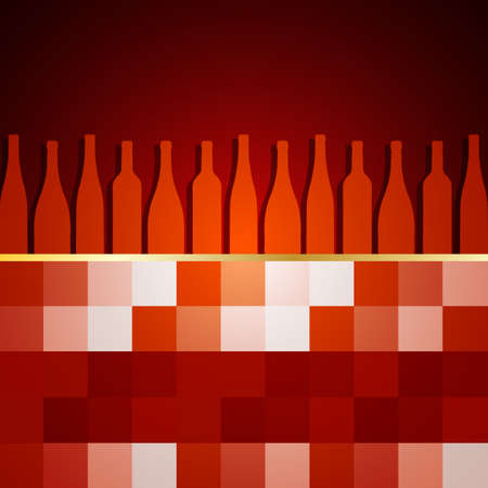 wine menu list presentation のイラスト素材