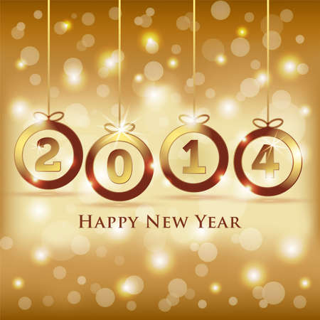 2014 Christmas Balls shapeのイラスト素材