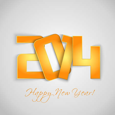 numbers 2014 sample with shadow effectのイラスト素材