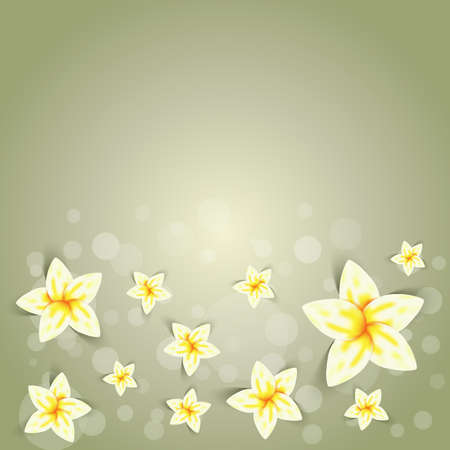 cute spring illustration backgroundのイラスト素材
