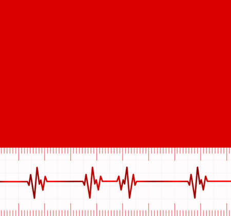 Heart beats cardiogram.Useful as medical backgroundのイラスト素材