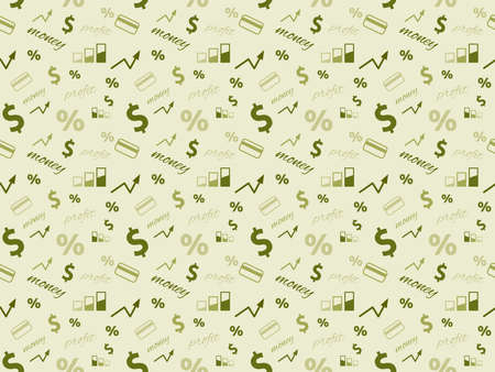 Business and finance seamless pattern.Seamless money pattern.Useful for business / flyer / promotion / presentation backgroundのイラスト素材