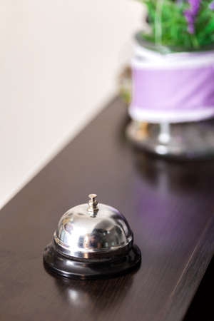Ring Service Bell Office on the reception desk.