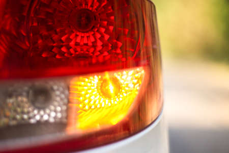 Closeup tail light. Car tail light.の写真素材