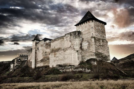 View of Hotyn fortress, Western Ukraineのeditorial素材