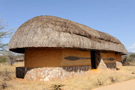 Lodge, resort. Africa. Kenya. Samburu national parkの写真素材