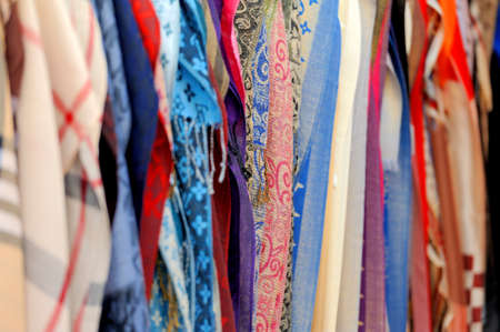 Colorful cloth fabric as a vibrant background image
