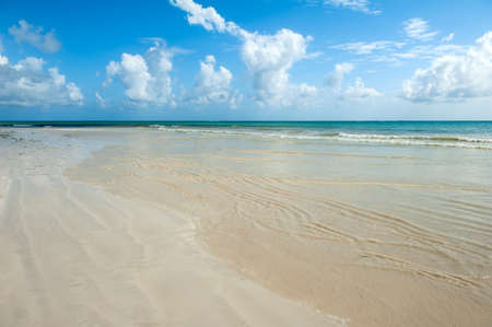 Beach and beautiful tropical ocean. Sky and ocean