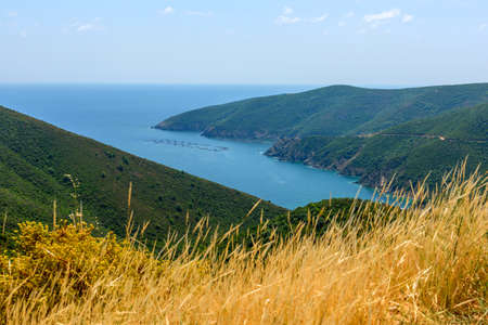 Beautiful panoramic view on the bay. Picturesque natural landscape