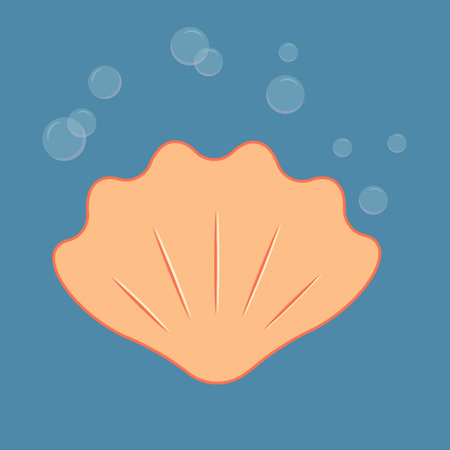 Vector hand drawn doodle sketch shell isolated on white background.