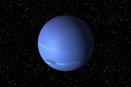 3d render of nepture